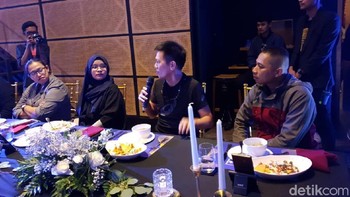 Alfons Tanujaya sebagai praktisi internet Vaksincom menjadi salah satu yang urun diskusi. (Foto: detikINET/Adi Fida Rahman)