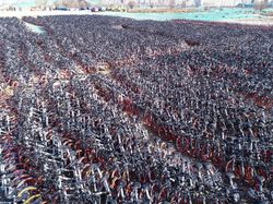 Pemandangan Mencengangkan Puluhan Ribu Sepeda Online