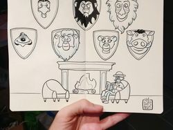Potret Ilustrasi Karakter Disney Hadapi Kerusakan Alam