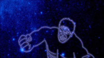 Hulk menemani Godzilla sebagai karakter fiksi yang terpilih menjadi konstelasi sinar gamma. Foto: NASA