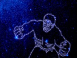 Konstelasi Sinar Gamma di Angkasa Berwujud Einstein Hingga Hulk
