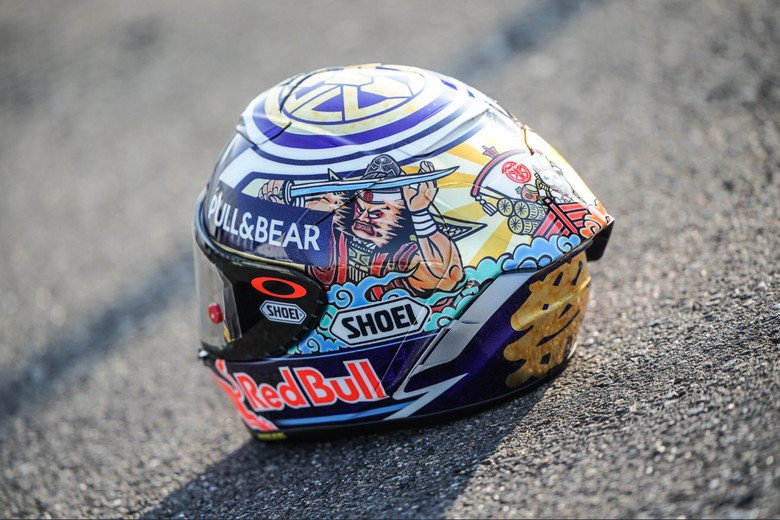 Helm Spesial Marc Marquez untuk MotoGP Jepang. Foto: @marcmarquez93 Helm Spesial Marc Marquez untuk MotoGP Jepang. Foto: @marcmarquez93