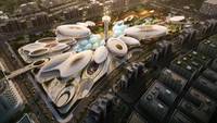 Pusat rekreasi ini didesain oleh arsitektur bernama Zaha Hadid dengan ciri khas pola bangunan berputar-putar. (Istimewa/Inhabitat).