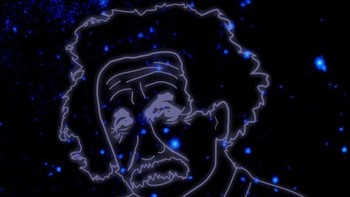 Albert Einstein pun tak luput dari perhatian NASA untuk diabadikan di langit. Foto: NASA