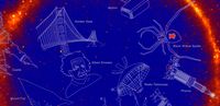 Konstelasi sinar gamma yang dikumpulkan oleh para ilmuwan dengan bantuan NASA.