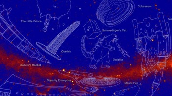 Terdapat total 21 nama konstelasi sinar gamma yang dibeberkan NASA. Foto: NASA