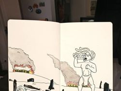 Potret Ilustrasi Karakter Disney Hadapi Kerusakan Alam