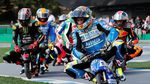 Aksi Lucu Rider MotoGP Ngebut Naik Motor Mini