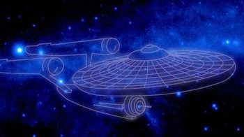 Kalau ini konstelasi yang membentuk Starship Enterprise dari Star Trek. Foto: NASA