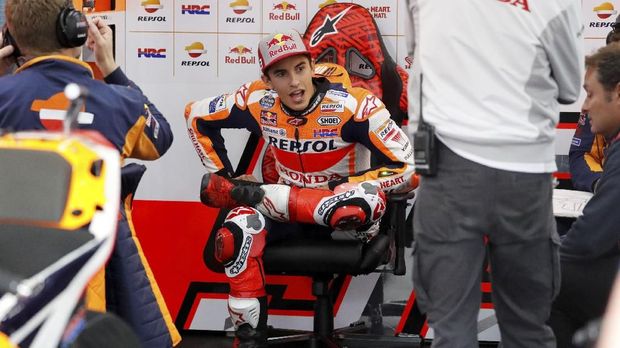 Marc Marquez akan start dari posisi keenam di MotoGP Jepang.