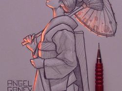 Keren! Lukisan Sketsa Pensil Tampak Bercahaya