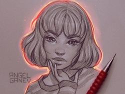 Keren! Lukisan Sketsa Pensil Tampak Bercahaya