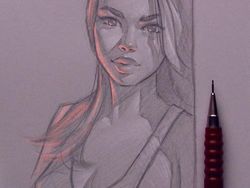 Keren! Lukisan Sketsa Pensil Tampak Bercahaya