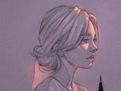 Keren! Lukisan Sketsa Pensil Tampak Bercahaya
