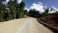 Jalan Mameh - Windesi Akses menuju Pulau Rumberpon. Pool/BP Jalan Nasional XVII Manokwari.