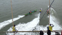 Begini Keseruan Balapan Perahu Nelayan Tradisional di Maros