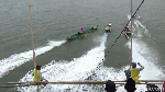 Foto: Seru! Balapan Perahu Nelayan Tradisional Maros