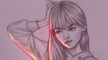 Sebelum menggambar ke bentuk sketsa, Ganev mengumpulkan dulu foto-foto atau gambar digital yang ada. (Foto: Instagram/angelganev)