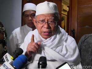 Maruf Amin Ajak Santri Tangkal Isu Jokowi PKI