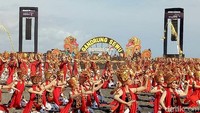 Menpar Arief Yahya yang ikut hadir dalam acara, memuji penyelenggaraan Festival Gandrung Sewu. Menurutnya ini adalah acara yang berkelas. (Ardian Fanani/detikTravel)