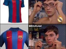 Mungkin Real Madrid salah melihat, kostum lawan yang berwarna merah biru itu mungkin bukan Levante, tapi Barcelona. (Foto: Twitter @TrollFootball)