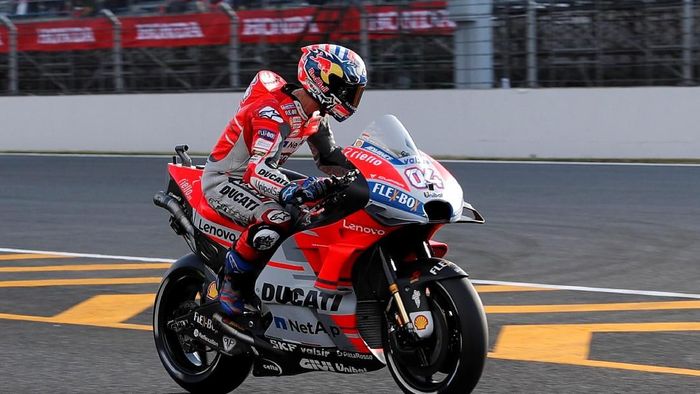 Andrea Dovizioso menguasai sesi latihan bebas pertama MotoGP Malaysia (REUTERS/Toru Hanai) Andrea Dovizioso menguasai sesi latihan bebas pertama MotoGP Malaysia (REUTERS/Toru Hanai)