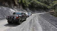 Hingga akhir 2014 jalan Trans Papua di Provinsi Papua baru tembus sepanjang 2.343 km dengan sisa jalan yang belum terhubung sepanjang 865 km. Istimewa/Kementerian PUPR.