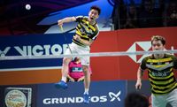 Kevin Sanjaya dan Marcus Gideon.