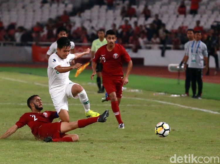 Hujan Gol Warnai Kekalahan Indonesia dari Qatar