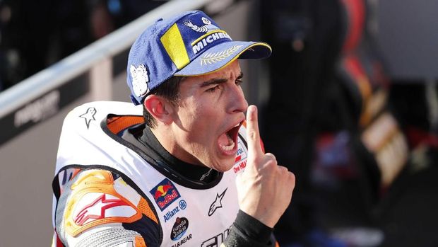 Marc Marquez unggul 102 poin atas Andrea Dovizioso di klasemen MotoGP 2018.