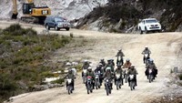 Capaian pembangunan jalan Trans Papua dalam periode 2015-2018 mencapai 908,8 km. Wilpret Siagian/detikcom.