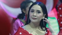 Nagita Slavina saat mengisi acara HUT MNC TV, Sabtu (20/10/2018). Foto: (Palevi/detikhot)