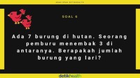Berapa ya burung yang lari dari si pemburu? (Foto: detikHealth)