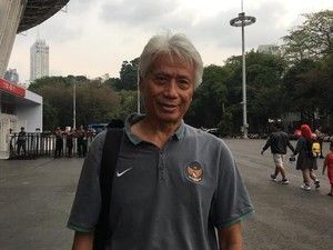 Danurwindo Pingsan di Sesi Latihan Timnas