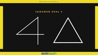 Berikut adalah jawaban soal nomor empat. Eits jangan marah, kan mintanya memang 4 segitiga. Hihi.. (Foto: detikHealth)