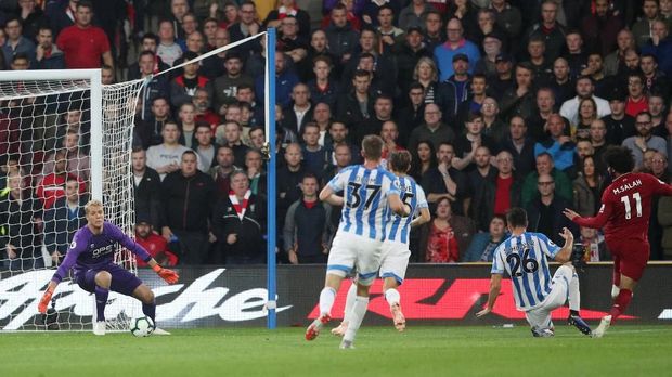 Mohamed Salah sudah mencetak empat gol di Liga Inggris.