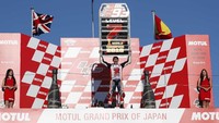 Marquez berhasil memastikan gelar juara dunia MotoGP 2018. Reuters/Toru Hanai.