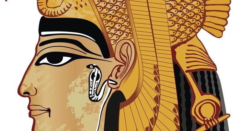 cleopatra Cleopatra type woman with eyes closed.