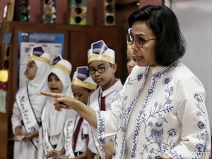 Kesan Sri Mulyani Habis Mengajar Anak SD soal Utang dan APBN