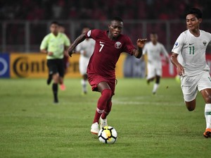 Bikin Hat-trick, Bukti Striker Qatar Ini Tak Takut Teror Penonton di GBK