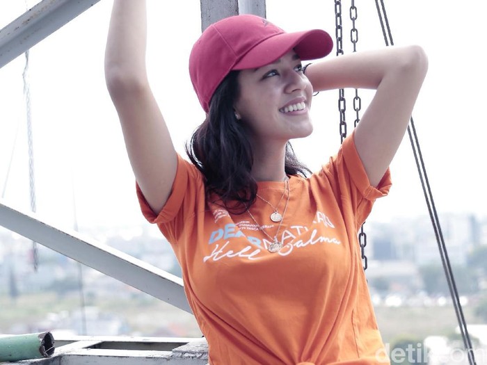 Susan Sameh Susan Sameh saat berkunjung ke kantor detikcom.