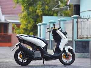 Modifikasi Yamaha Lexi buat Emak Belanja ke Pasar