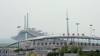 Pembangunan jembatan laut ini menjadi bagian dari strategi yang digerakkan oleh Beijing untuk menciptakan Greater Bay yang luas dan menjadi pusat ekonomi. Aly Song/Reuters.