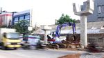 Penampakan Proyek Pembangunan JPO Baru Tubagus Angke