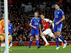 Arsenal Vs Leicester Imbang 1-1 di Babak Pertama
