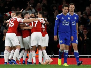 Hasil Liga Inggris: Balikkan Keadaan, Arsenal Taklukkan Leicester 3-1