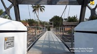 Jembatan Gantung Glagah di Magelang, Jawa Tengah. Istimewa/Dok. Kementerian PUPR.