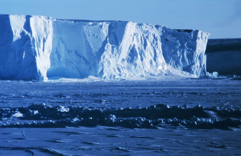 Ross ice shelf, antartika