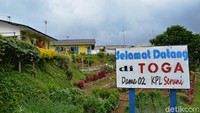 Warga secara kompak tergerak menghiasi halaman rumahnya, dengan beragam warna-warni bunga. Setelah adanya perhatian dari pihak perkebunan teh dan pemerintah setempat. (Rofiq/detikTravel) 