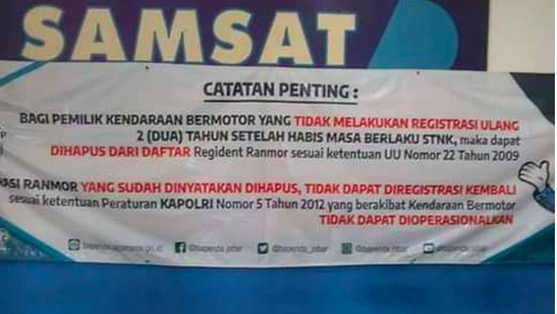 penghapusan STNK Foto: dok. Istimewa penghapusan STNK Foto: dok. Istimewa